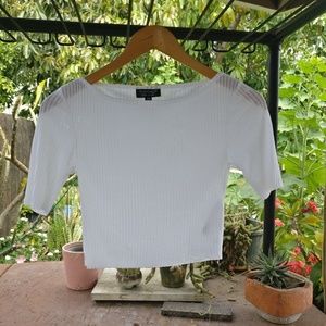 White Crop Top